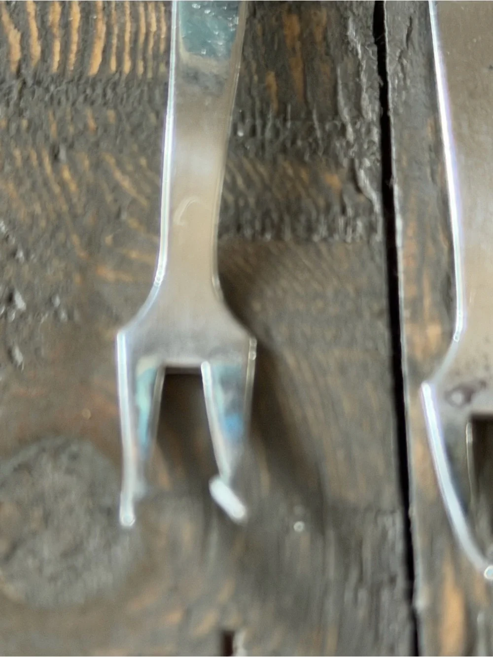 Vintage 925 Sterling Silver Figural Whimsical Cocktail Pick Fork Set of 3